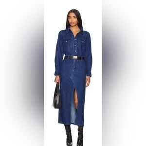 Steve Madden Denim Long Sleeve Dakoda Dress  R13A